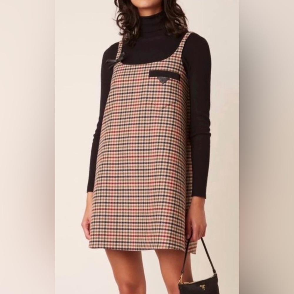 Tuckernuck Plaid Dress in Black and Brown
